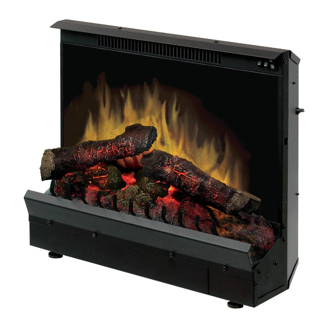 Embedded energy-efficient fireplace core