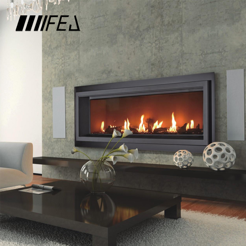 Efficient and convenient gas fireplace